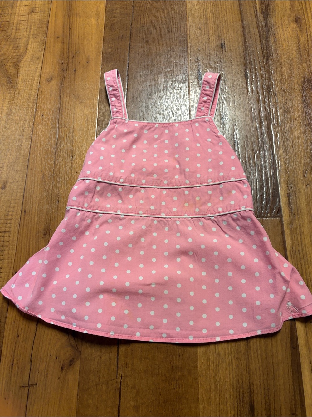 Gymboree Pink Polka Dot Tank Top Adjustable Straps Size 4